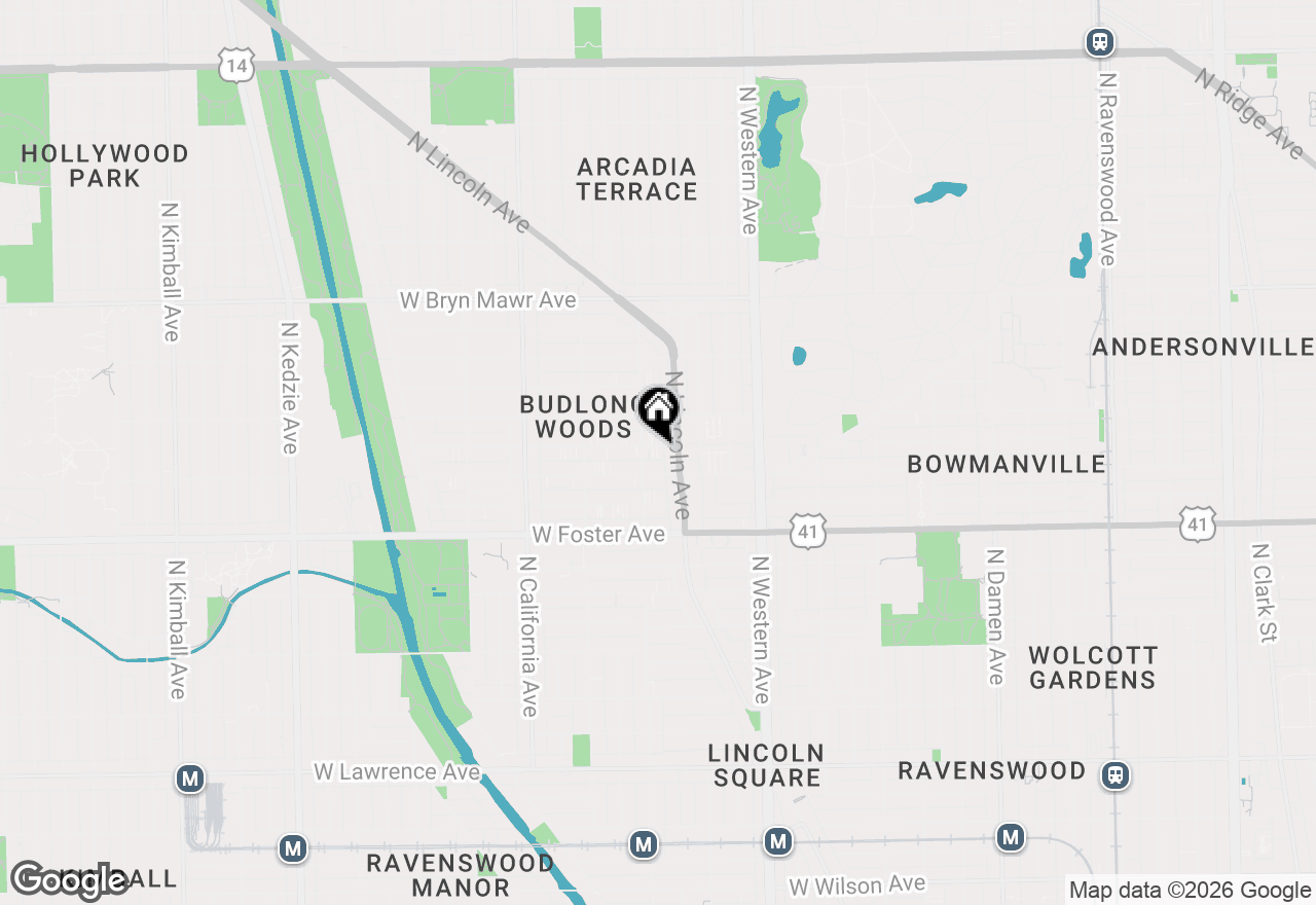 Map of 2545 W Summerdale Avenue #2W, Chicago, IL 60625