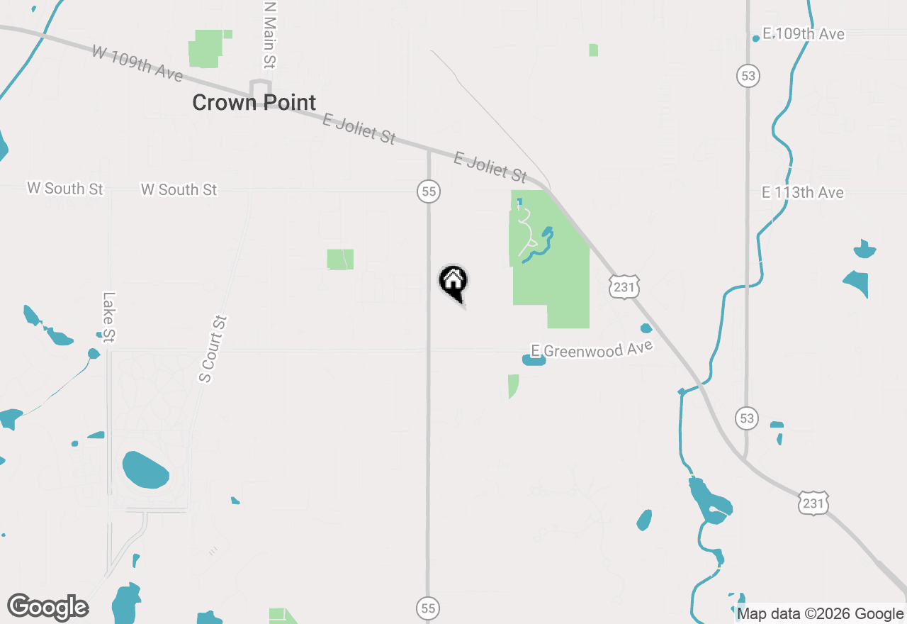 Map of 919 Seneca Drive, Crown Point, IN 46307