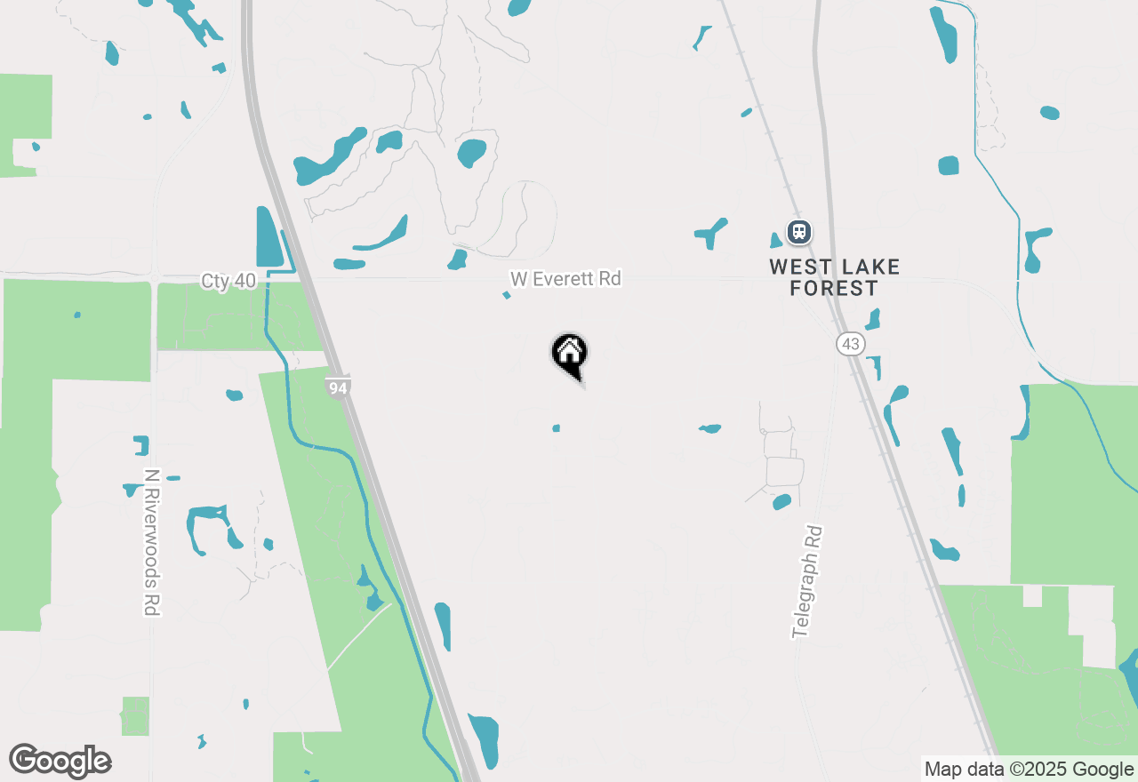 Map of 1221 S Estate Lane, Lake Forest, IL 60045