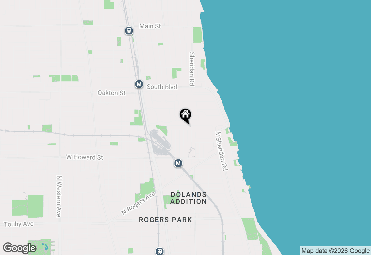 Map of 1628 W Juneway Avenue #1, Chicago, IL 60626