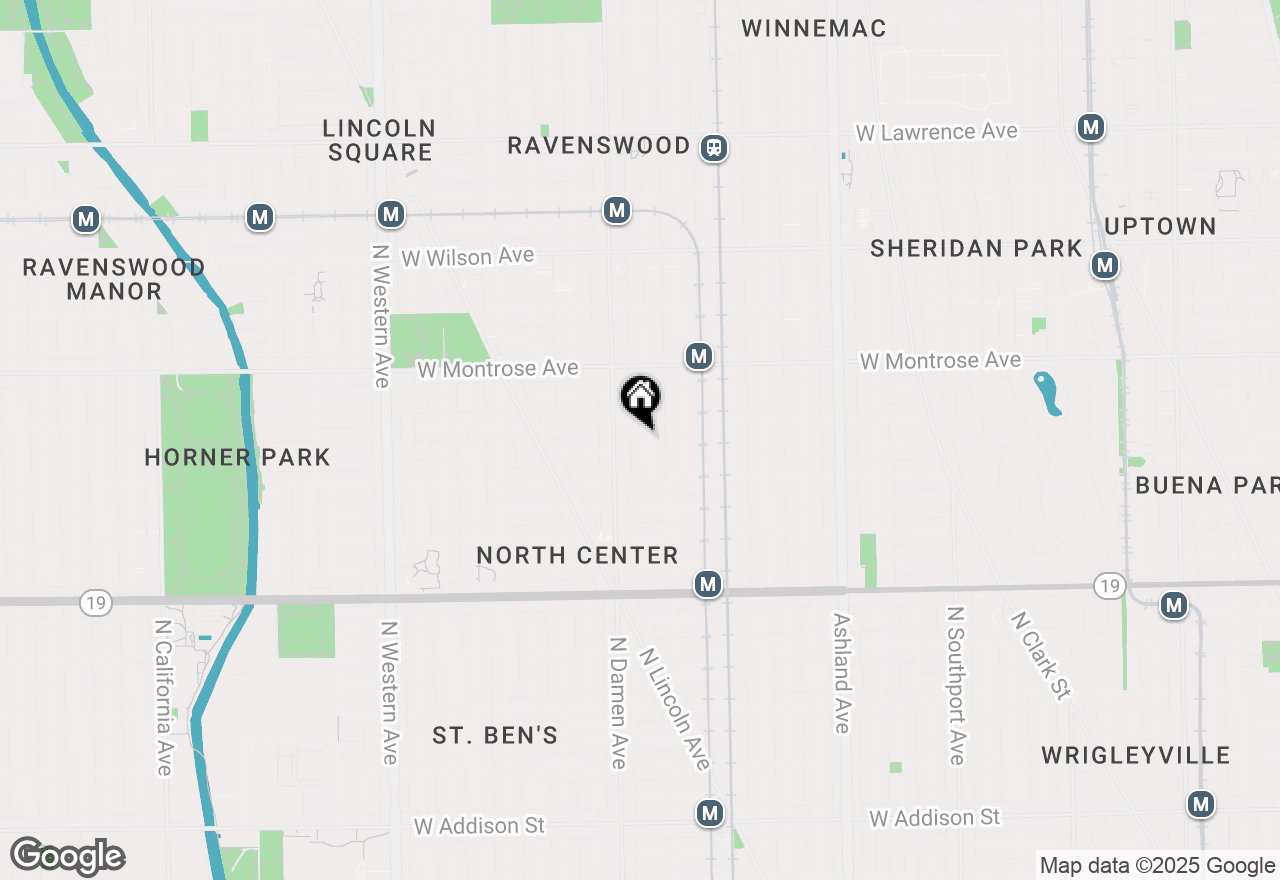 Map of 4242 N Winchester Avenue, Chicago, IL 60613