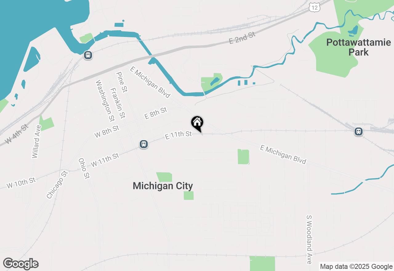 Map of 709 E 11th Street, Michigan City, IN 46360