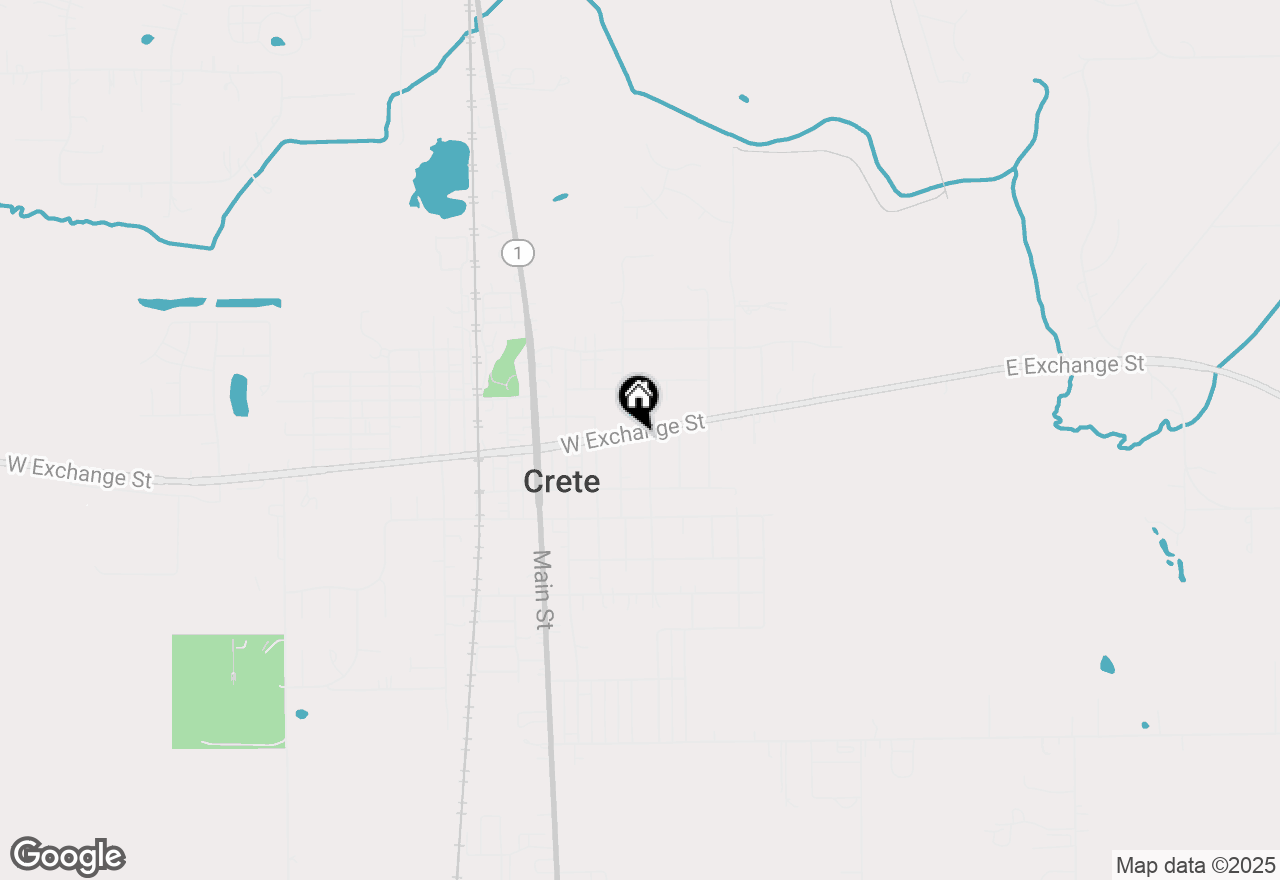 Map of 392 W Exchange Street, Crete, IL 60417