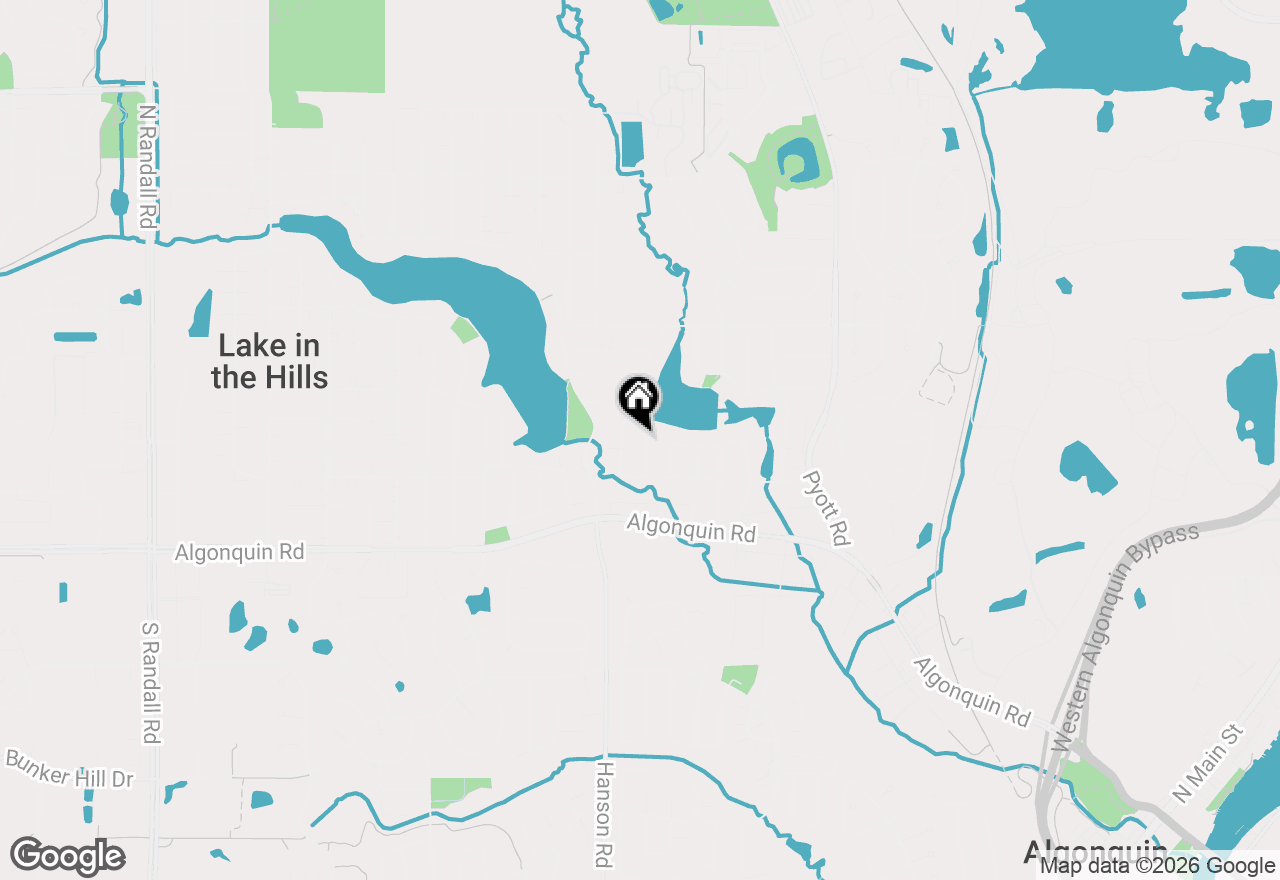 Map of 355 Hiawatha Drive, Lake In The Hills, IL 60156