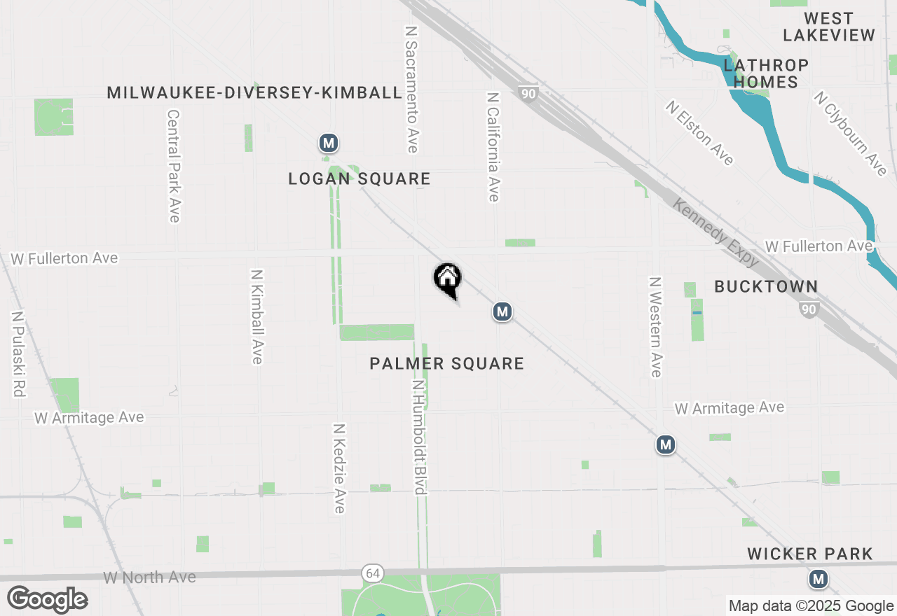 Map of 2911 W Lyndale Street #2, Chicago, IL 60647