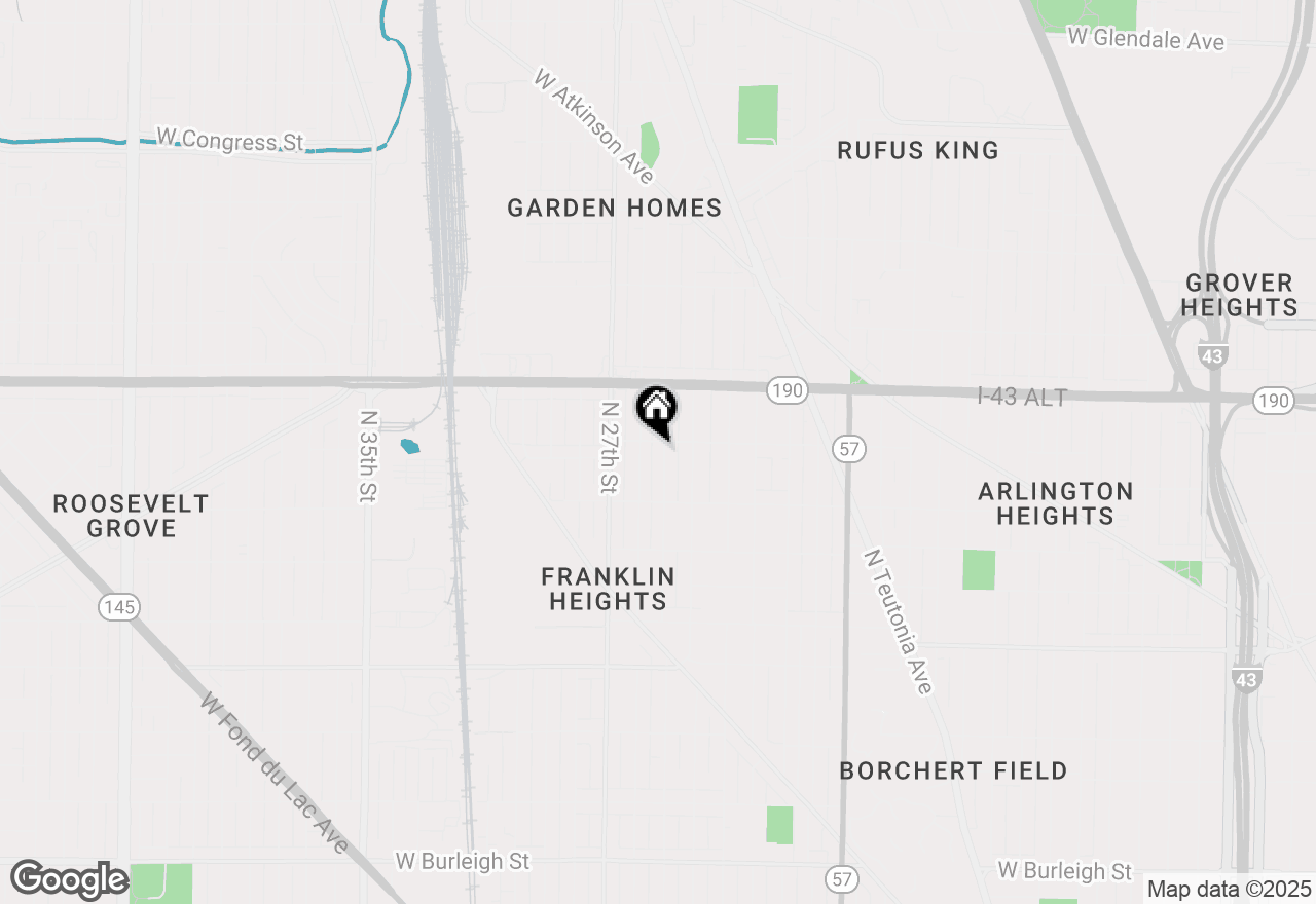 Map of 3871 N 25th St, Milwaukee, WI 53206