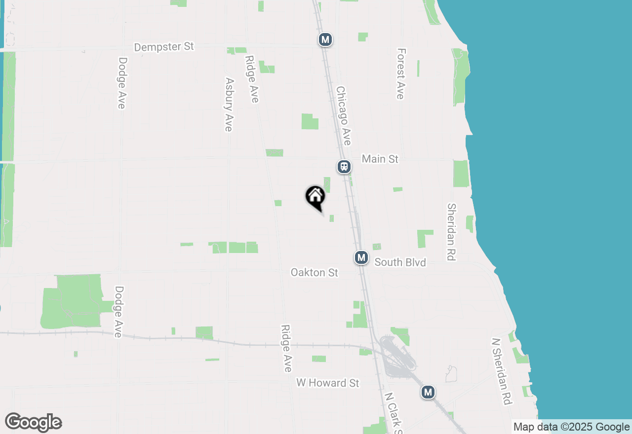 Map of 630 Sherman Avenue #2, Evanston, IL 60202