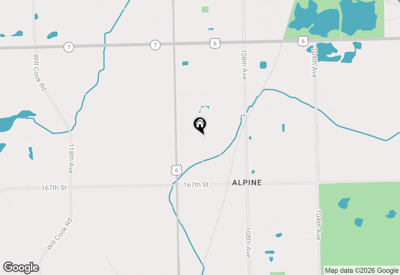Map of 16414 Paw Paw Avenue, Orland Park, IL 60467