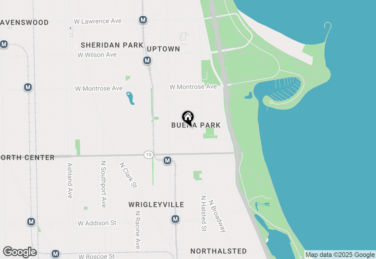 Map of 852 W Belle Plaine Avenue #1, Chicago, IL 60613