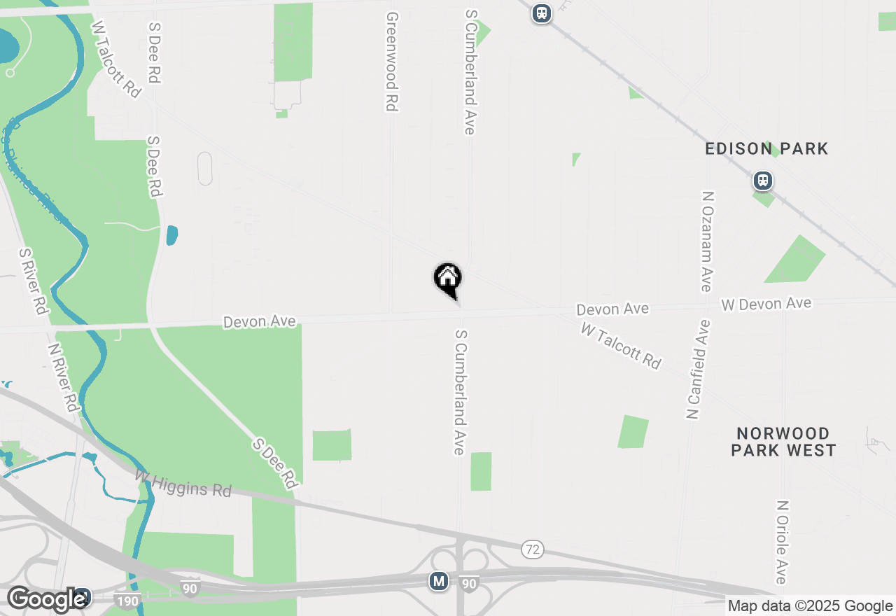 Map of 916 Devon Avenue, Park Ridge, IL 60068