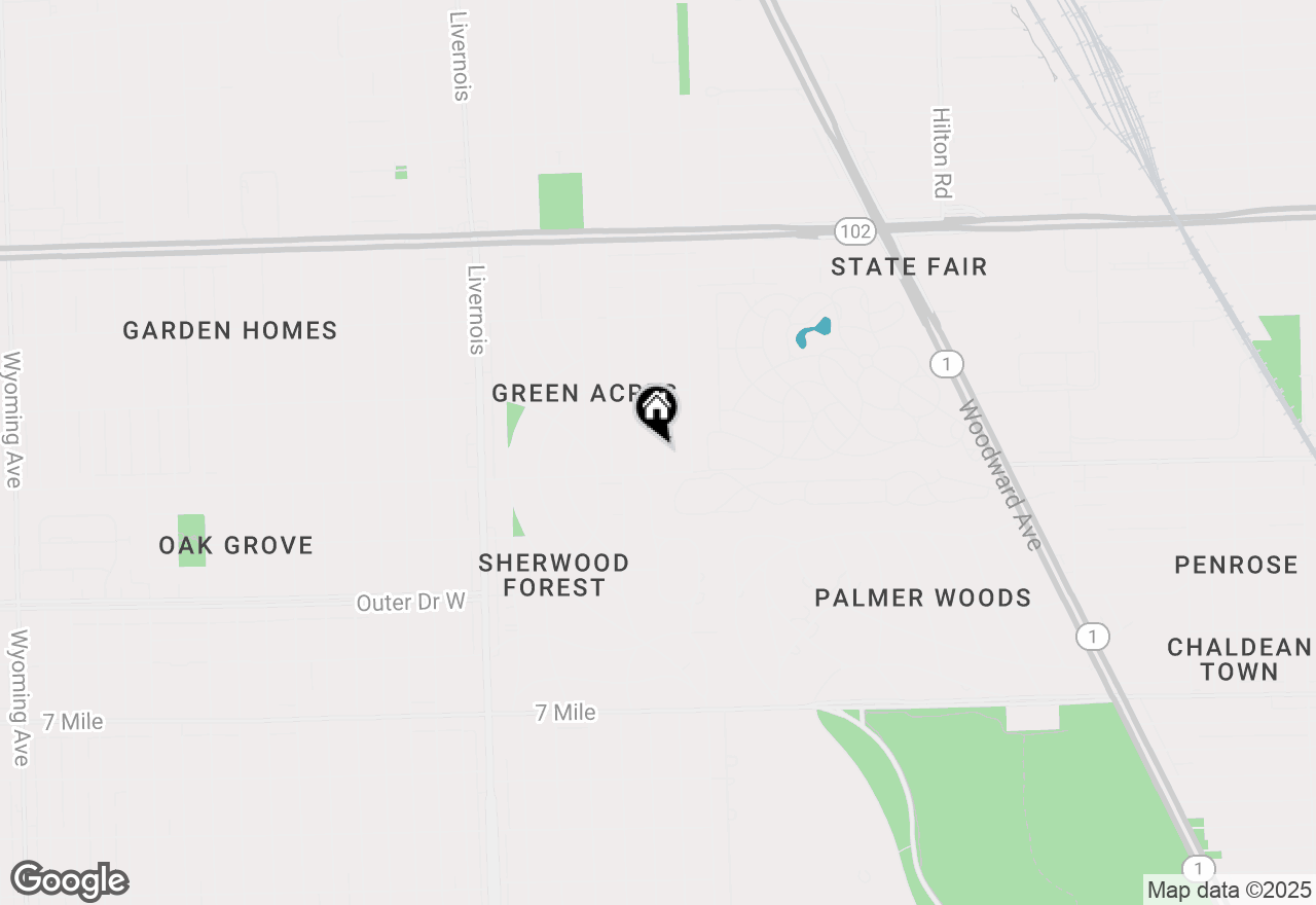 Map of 19941 Briarcliff Road, Detroit, MI 48221