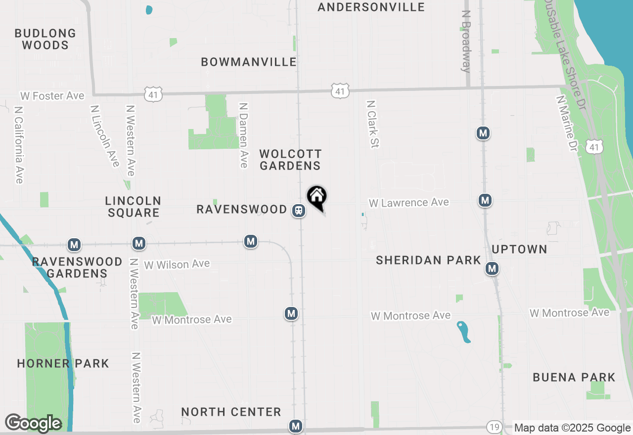 Map of 4730 N Hermitage Avenue #2F, Chicago, IL 60640