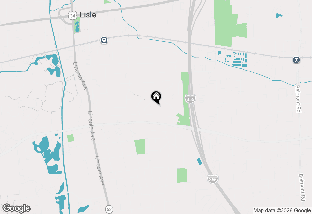 Map of 5324 Clover Drive, Lisle, IL 60532