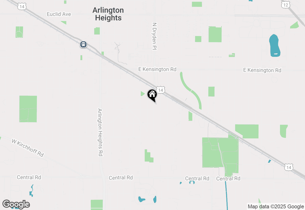 Map of 430 S Dryden Place, Arlington Heights, IL 60005