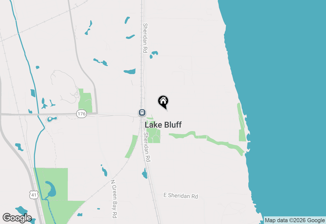 Map of 120 E Scranton Avenue #202, Lake Bluff, IL 60044