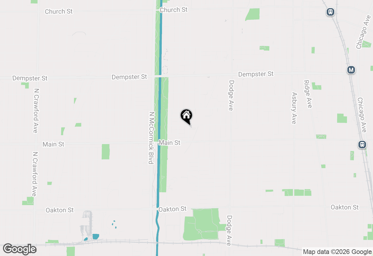 Map of 940 Pitner Avenue #5, Evanston, IL 60202