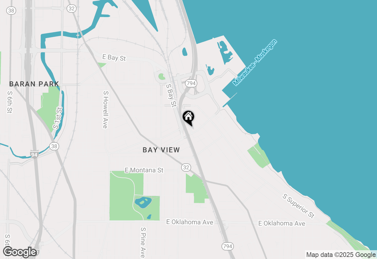 Map of 2487 S Saint Clair St, Milwaukee, WI 53207