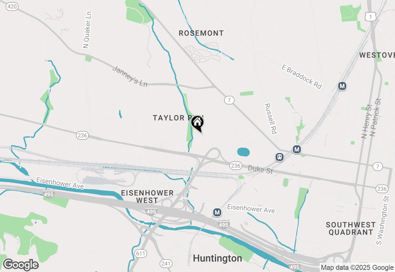 Map of 113 E Taylor Run Parkway, Alexandria, VA 22314