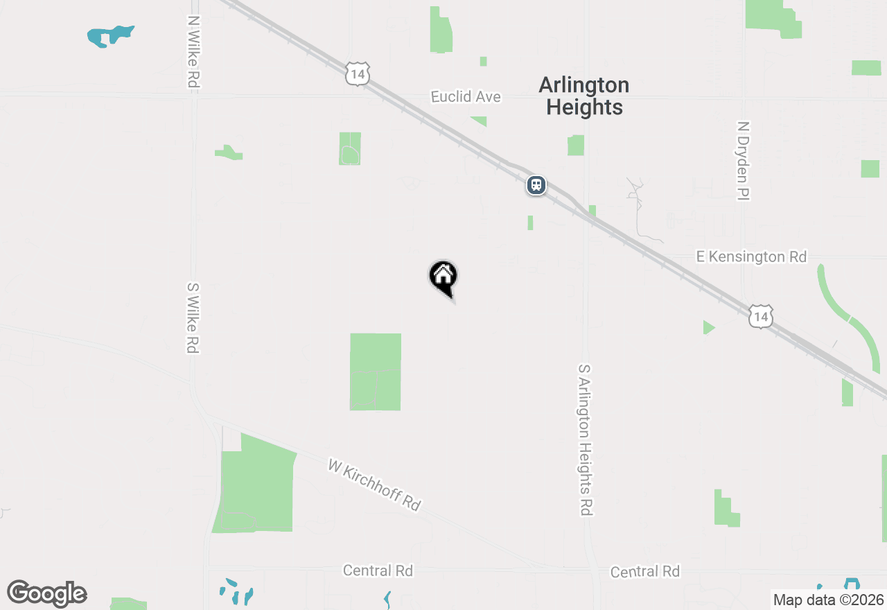 Map of 226 S Walnut Avenue, Arlington Heights, IL 60005