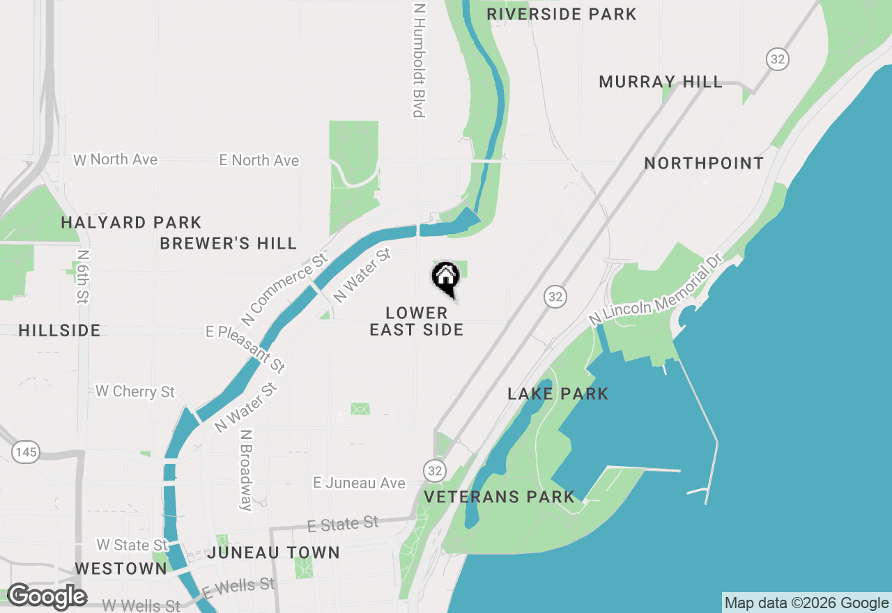 Map of 1730 N Franklin Pl #1728, Milwaukee, WI 53202