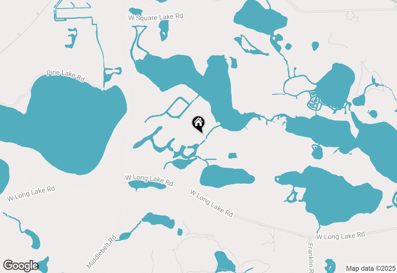Map of 1804 W Bend Drive, Bloomfield Hills, MI 48302