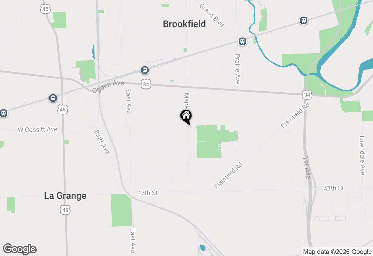 Map of 4304 Maple Avenue, Brookfield, IL 60513