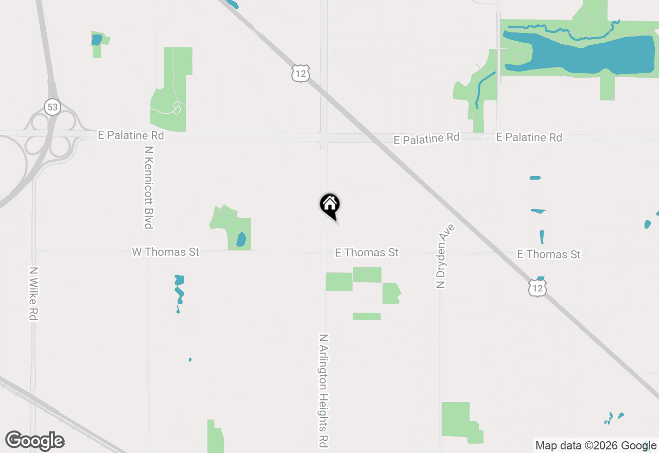 Map of 1525 N Arlington Heights Road #D, Arlington Heights, IL 60004