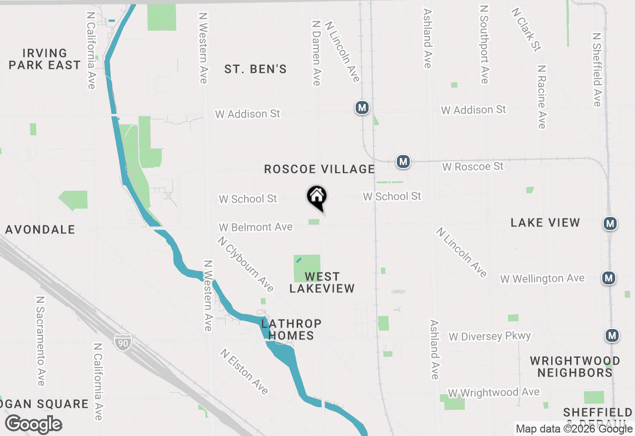 Map of 3214 N Damen Avenue, Chicago, IL 60618