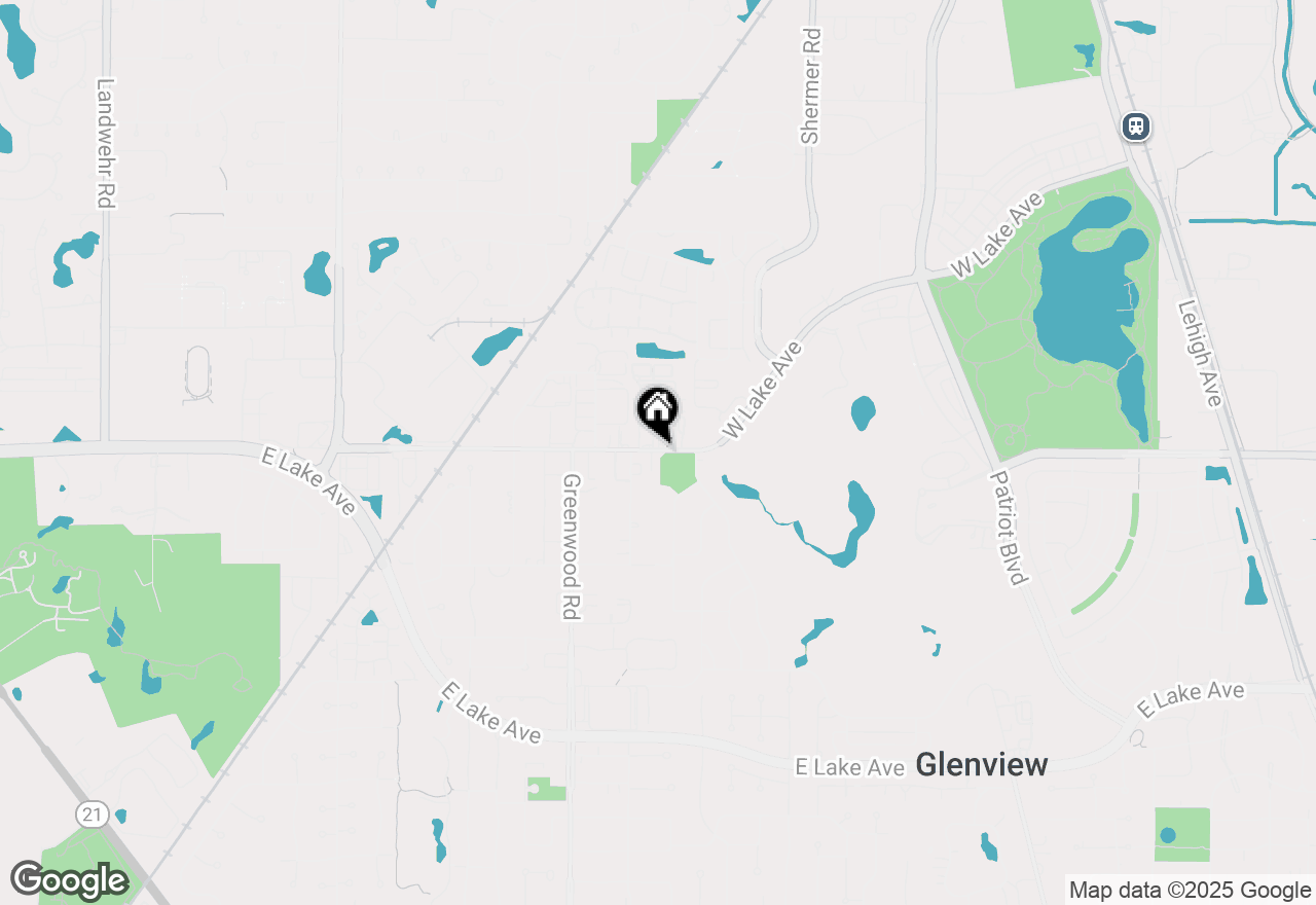 Map of 3107 W Lake Avenue, Glenview, IL 60026