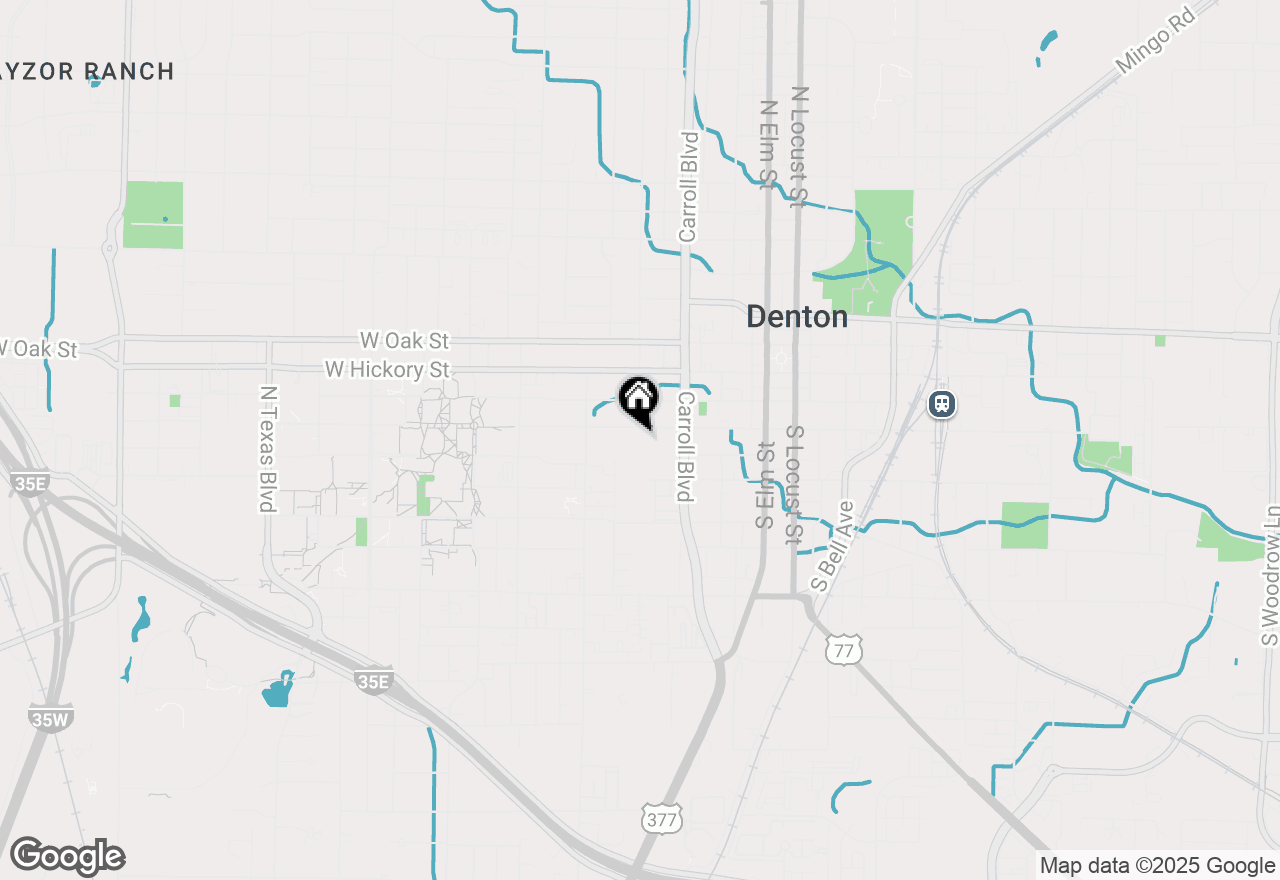 Map of 701 W Sycamore Street #302, Denton, TX 76201