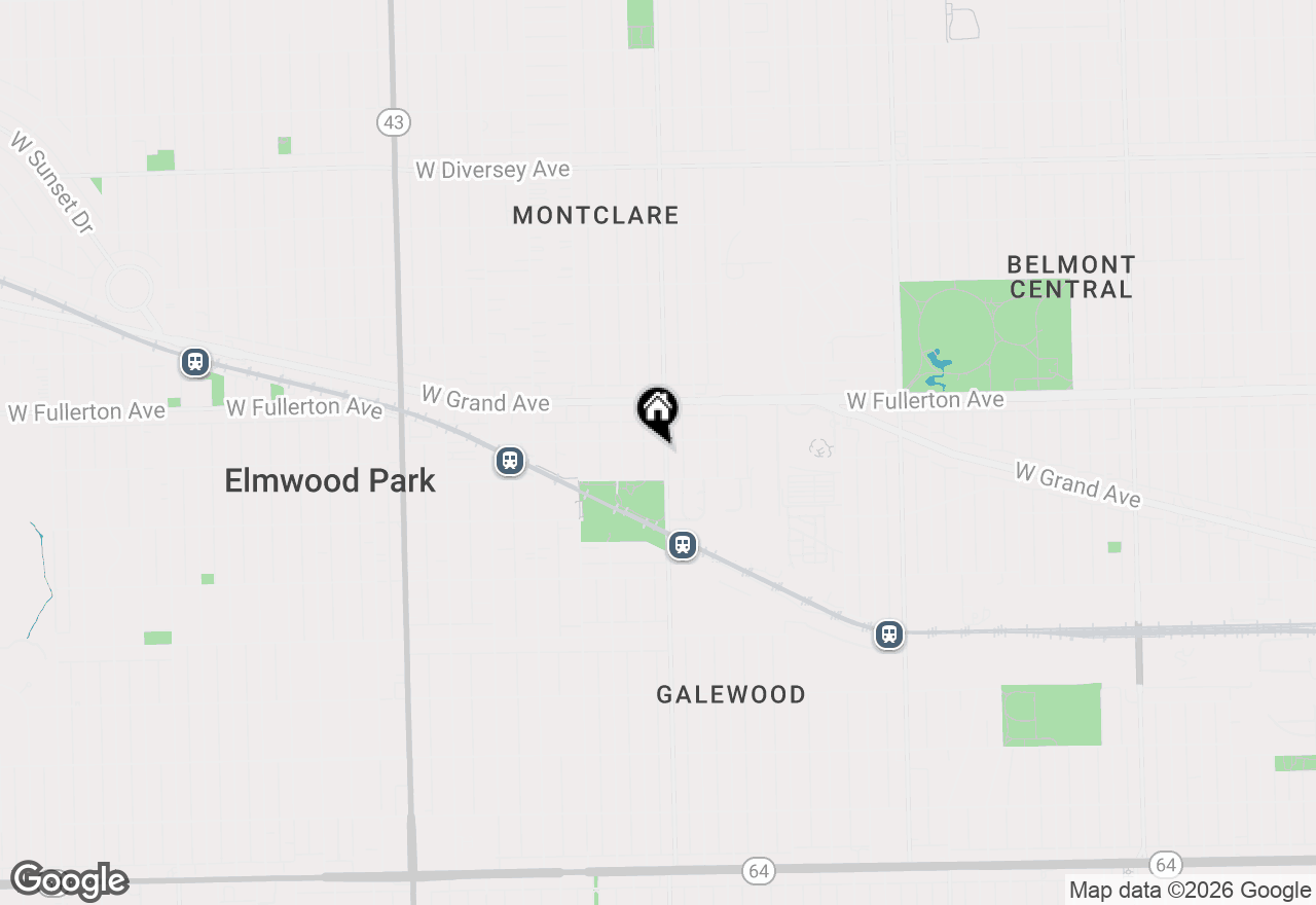 Map of 2324 N Oak Park Avenue, Chicago, IL 60707