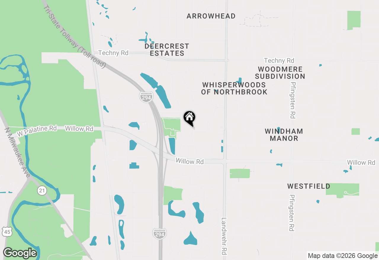 Map of 2410 White Oak Drive, Northbrook, IL 60062