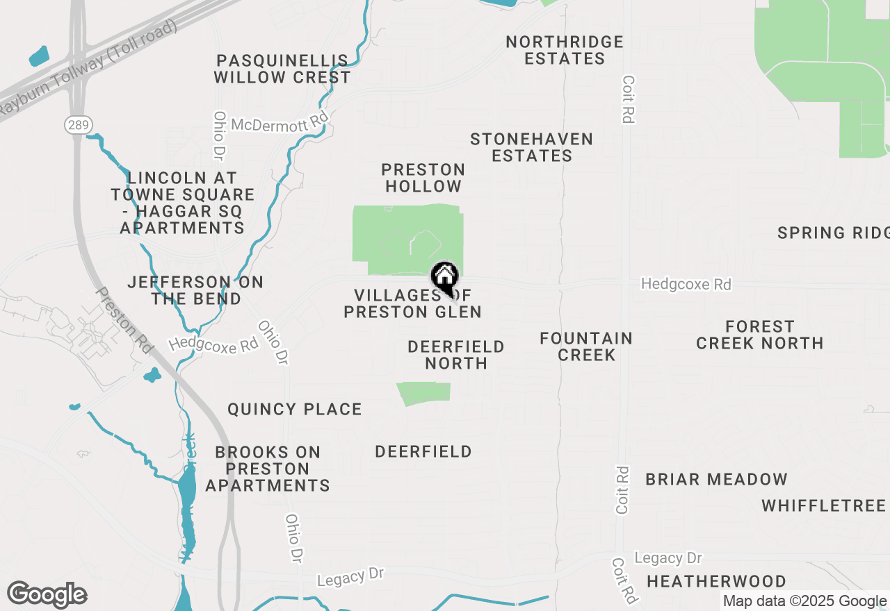 Map of 7904 Whispering Tree Lane, Plano, TX 75024