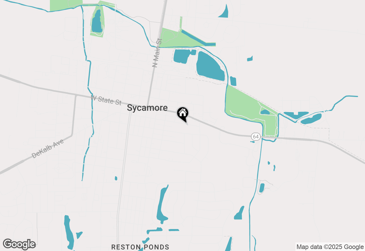 Map of 432 E Elm Street, Sycamore, IL 60178