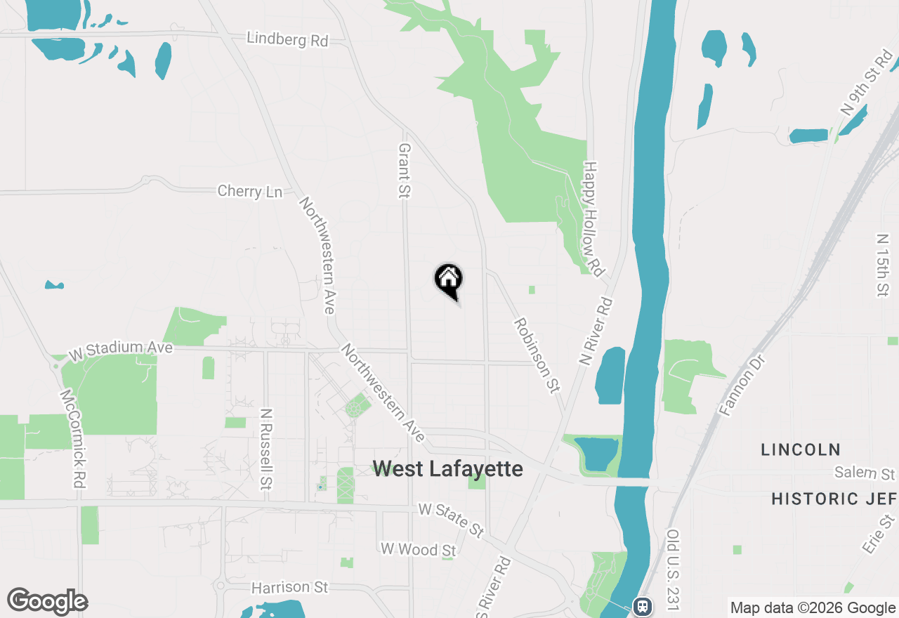 Map of 812 Vine Street, West Lafayette, IN 47906