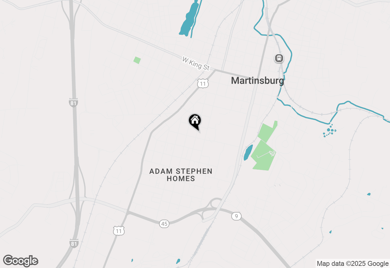 Map of 727 1/2 Virginia Avenue, Martinsburg, WV 25401