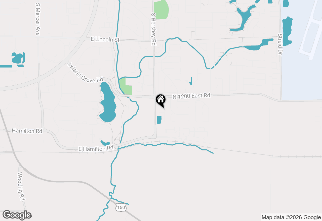 Map of 1612 Myra Lane, Bloomington, IL 61704