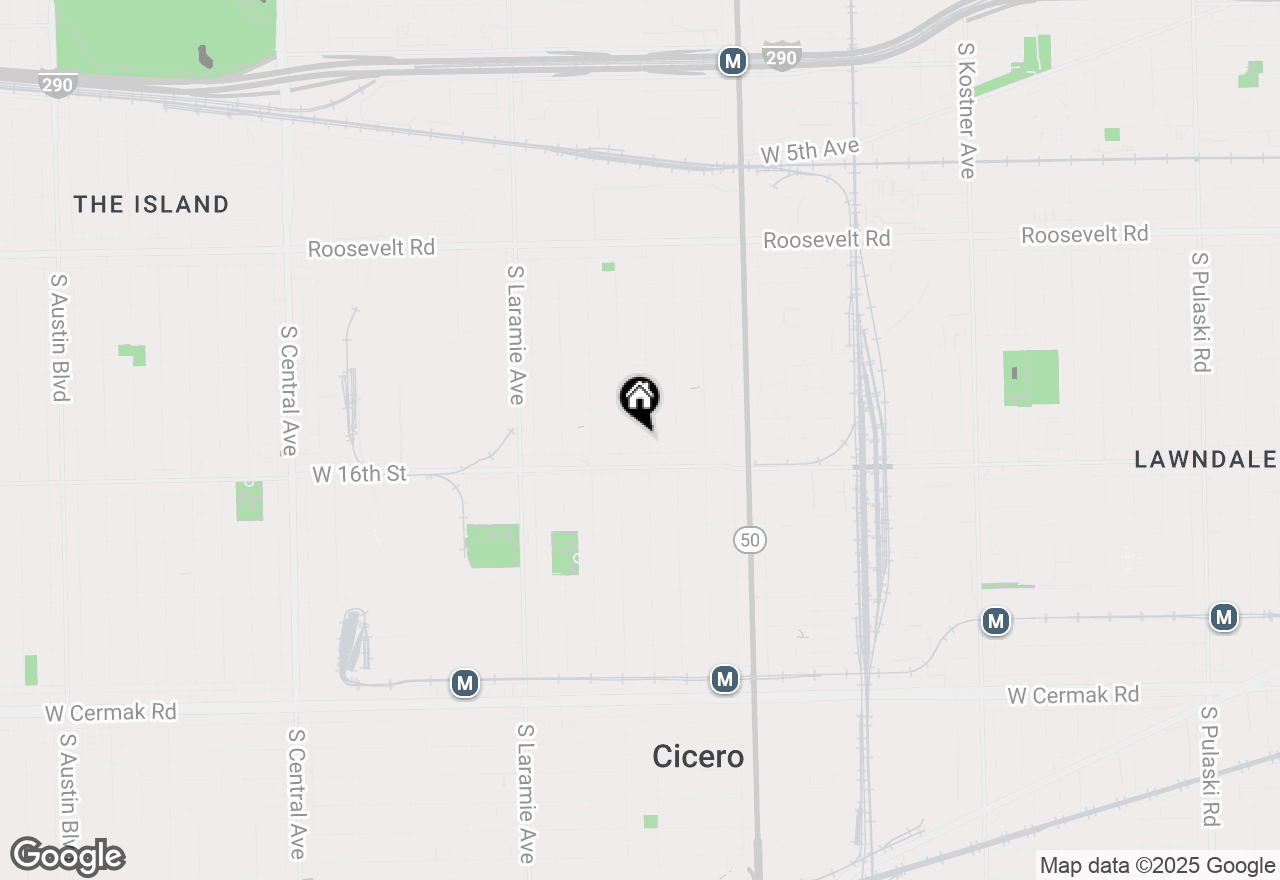 Map of 1523 S 50th Avenue, Cicero, IL 60804