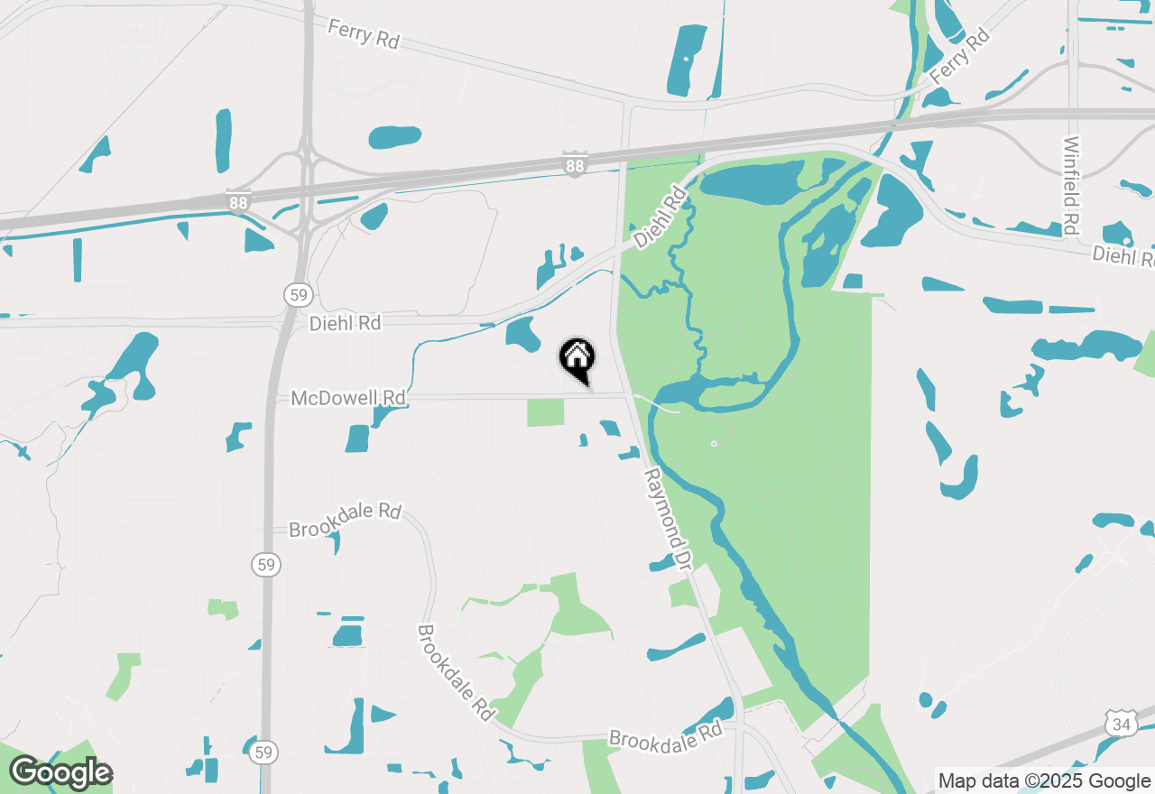 Map of 1336 Mcdowell Road #201, Naperville, IL 60563