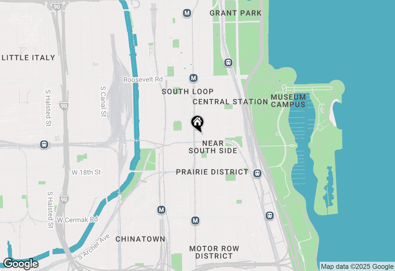 Map of 1516 S Wabash Avenue #208, Chicago, IL 60605
