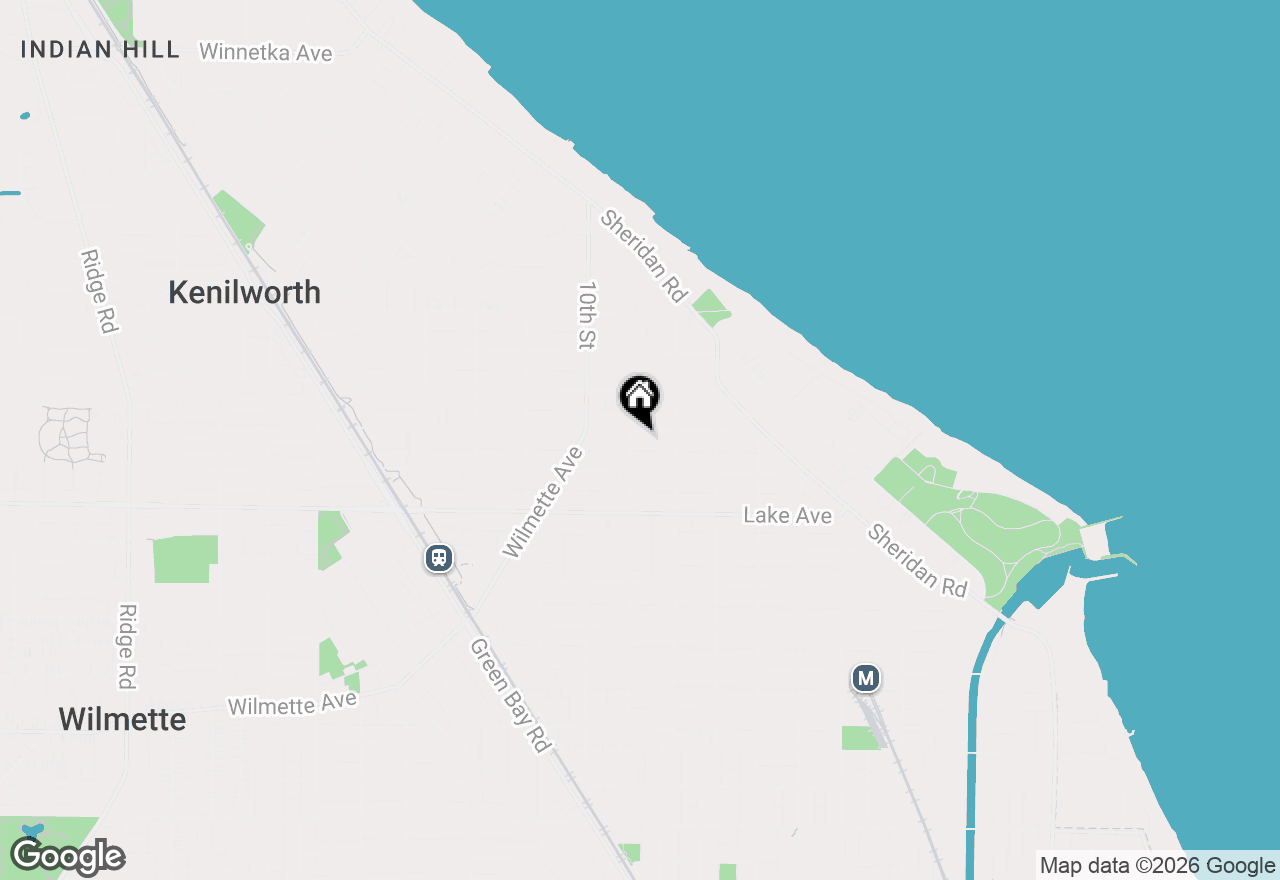 Map of 829 Elmwood Avenue, Wilmette, IL 60091