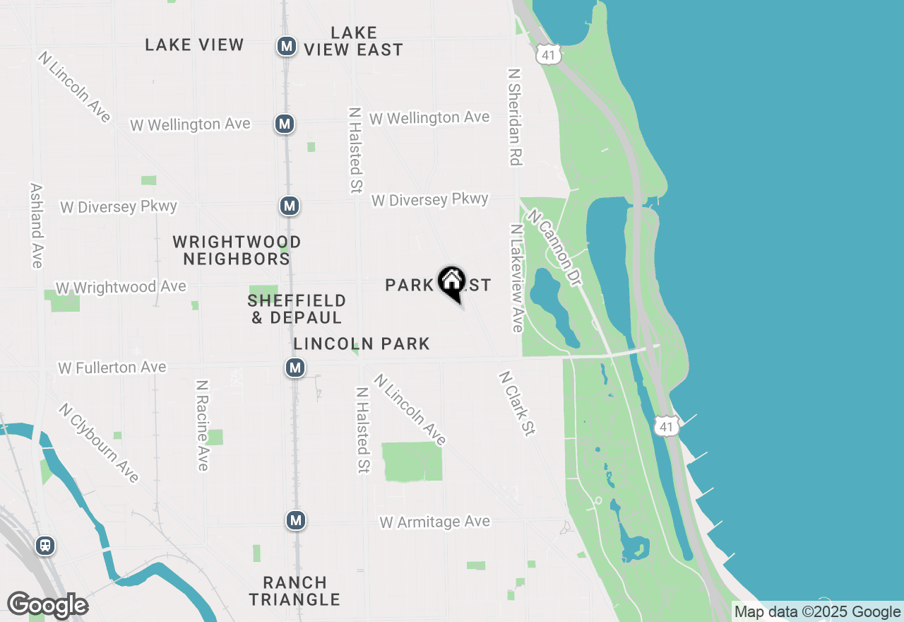 Map of 531 W Deming Place #204, Chicago, IL 60614