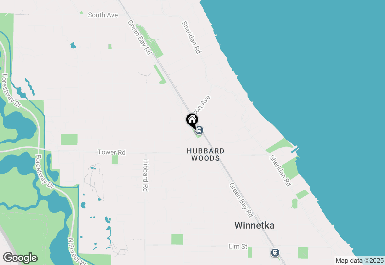 Map of 964 Green Bay Road #2N, Winnetka, IL 60093