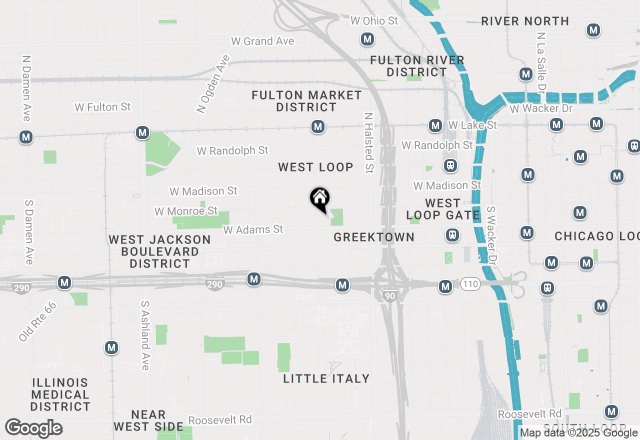 Map of 111 S Morgan Street #711, Chicago, IL 60607