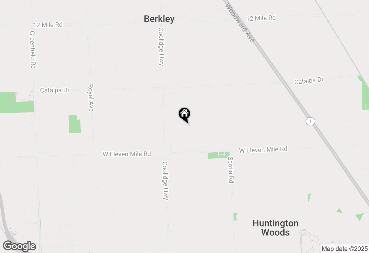 Map of 2251 Harvard Road, Berkley, MI 48072