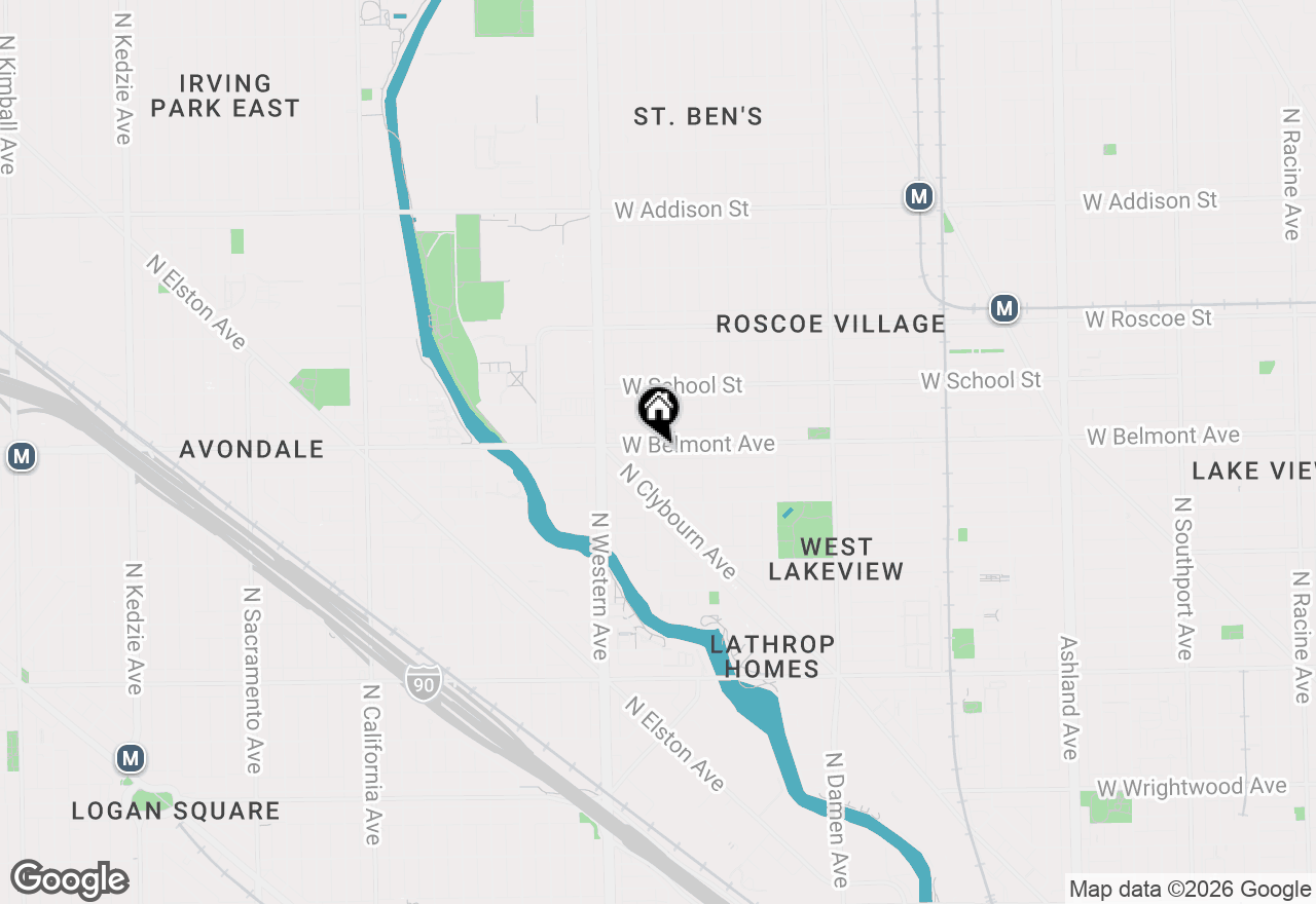 Map of 3150 N Oakley Avenue #2N, Chicago, IL 60618