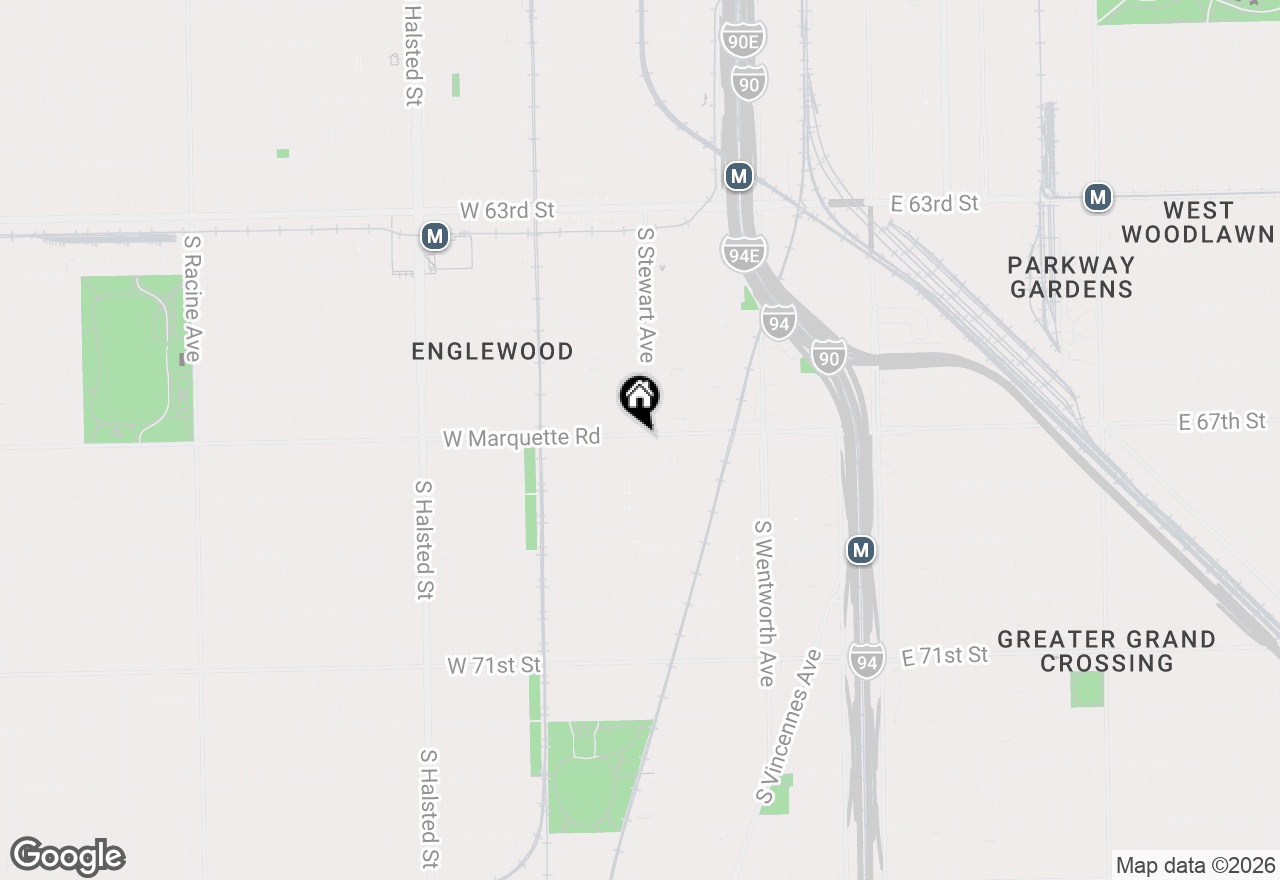 Map of 6700 S Stewart Avenue, Chicago, IL 60621