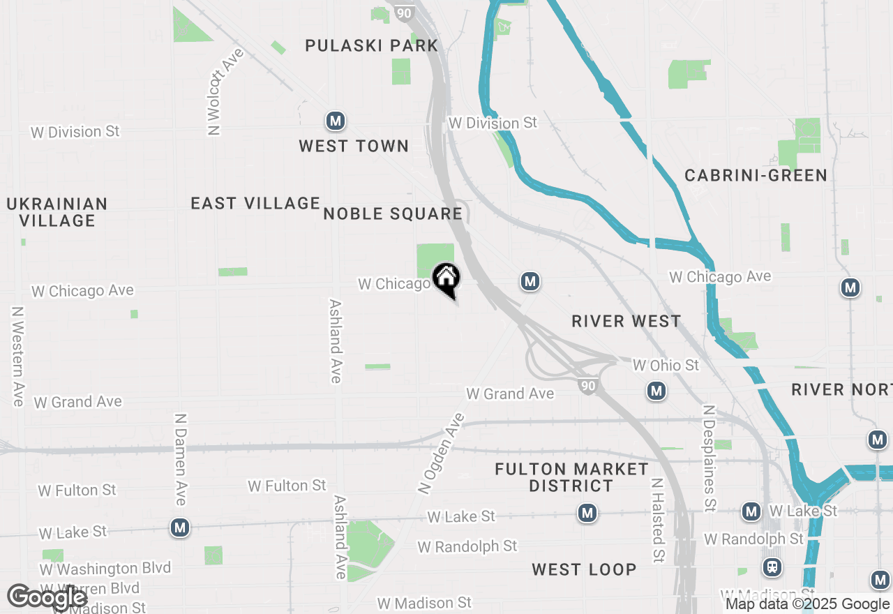 Map of 720 N Throop Street #1R, Chicago, IL 60642