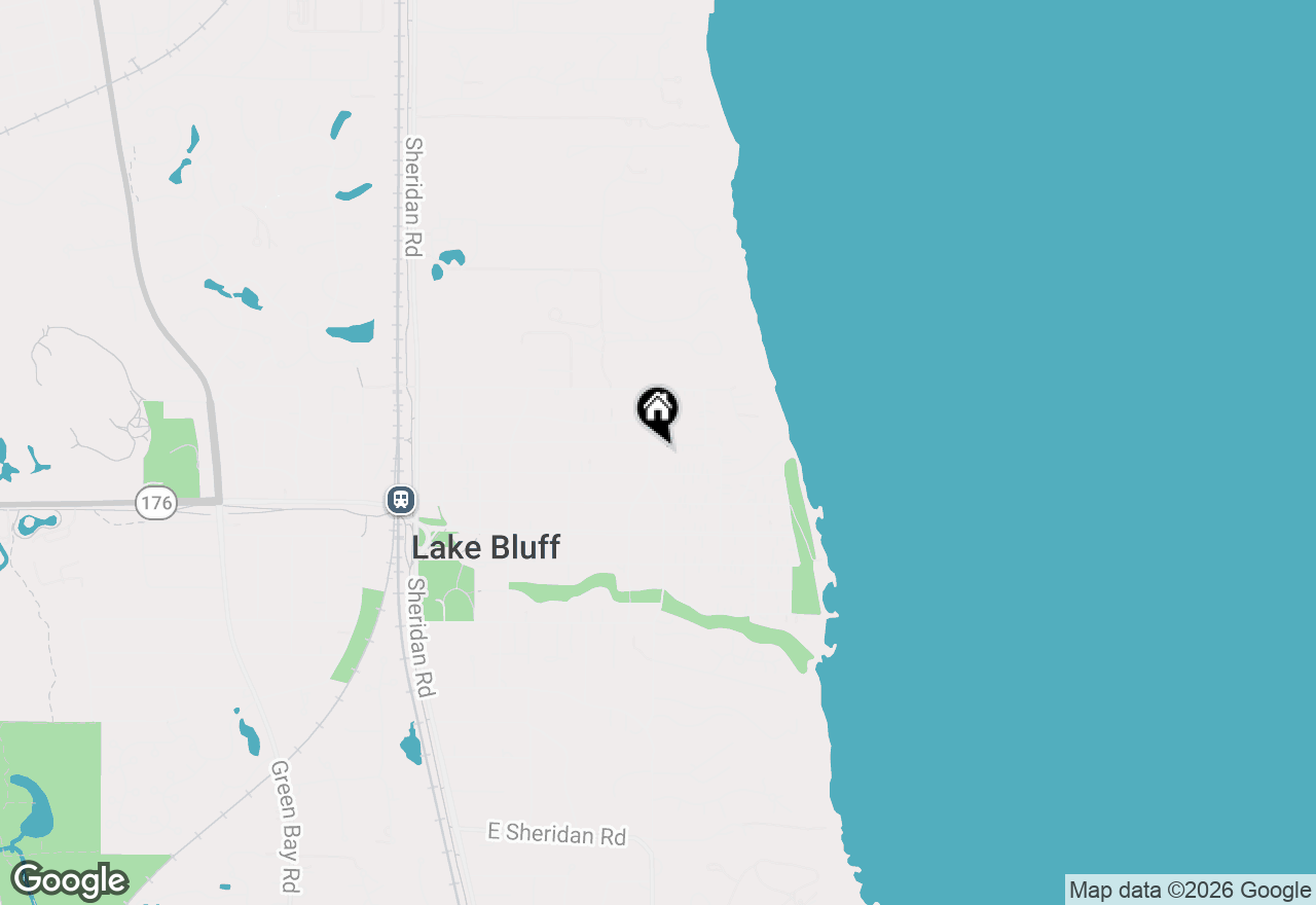 Map of 665 Moffett Road, Lake Bluff, IL 60044