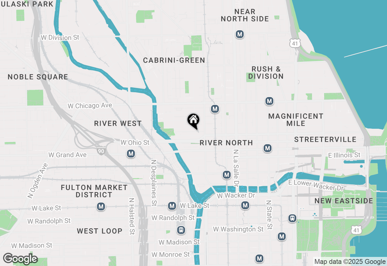 Map of 400 W Ontario Street #901, Chicago, IL 60654